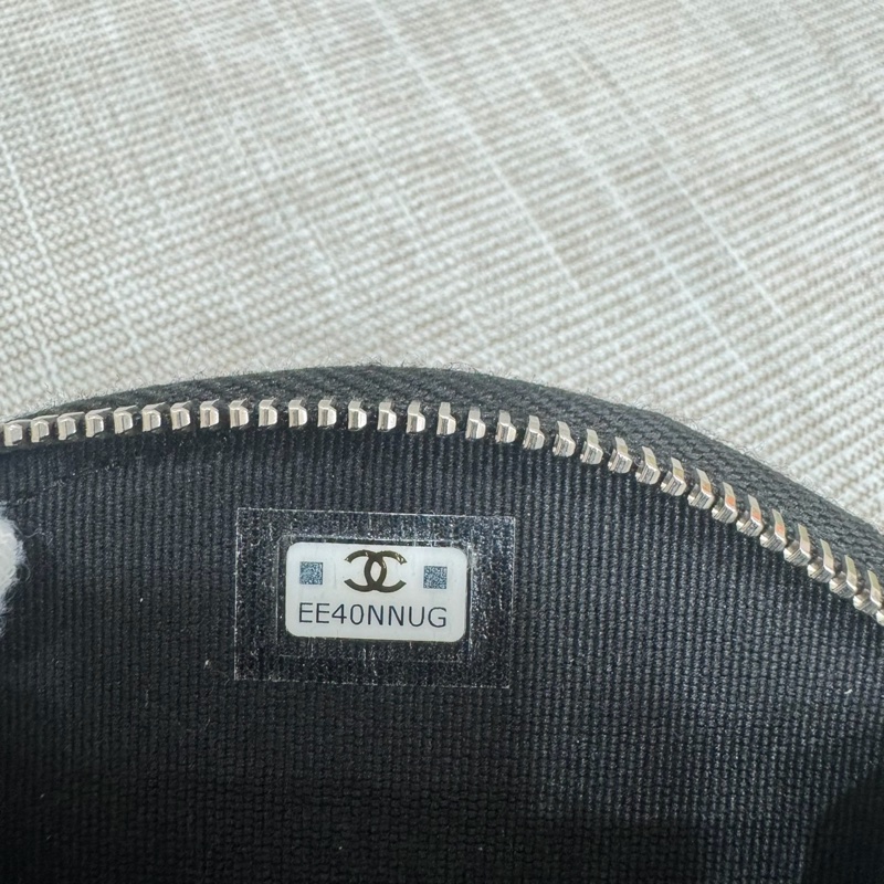 Chanel Boy 月亮零錢包 經典菱格紋 復古銀扣-18