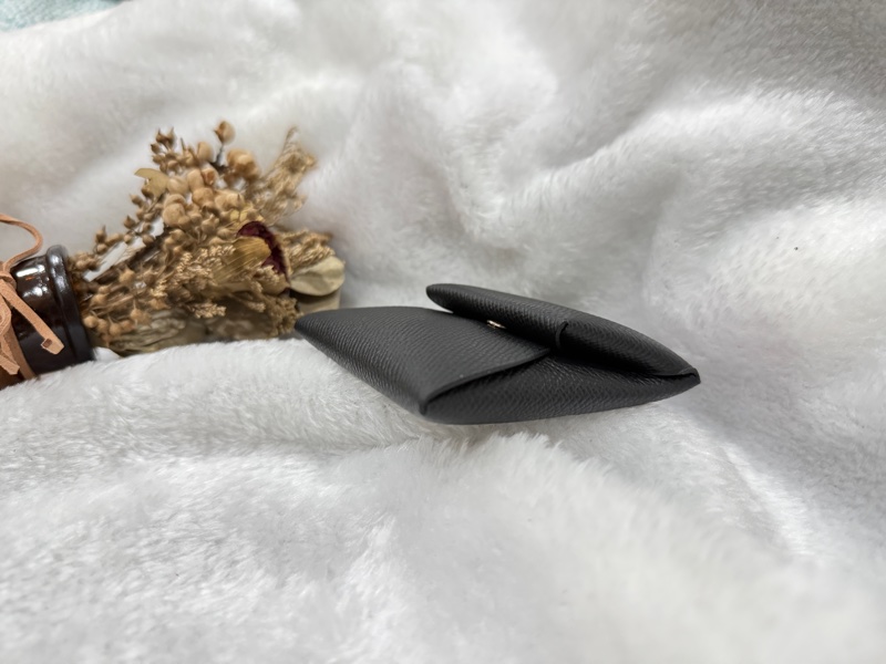 愛馬仕零錢包 Bastia 牛皮 黑色 經典款方型錢包 HERMÈS-8