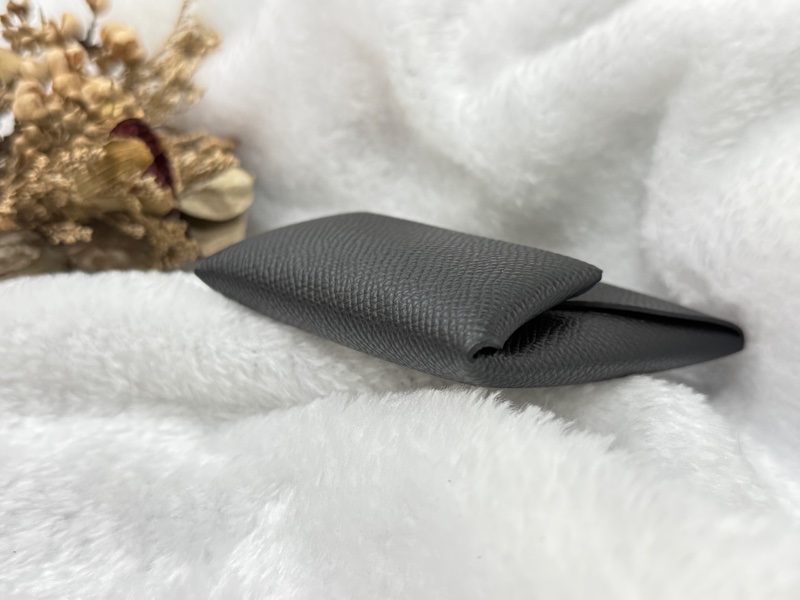 愛馬仕零錢包 Bastia 牛皮 黑色 經典款方型錢包 HERMÈS-10