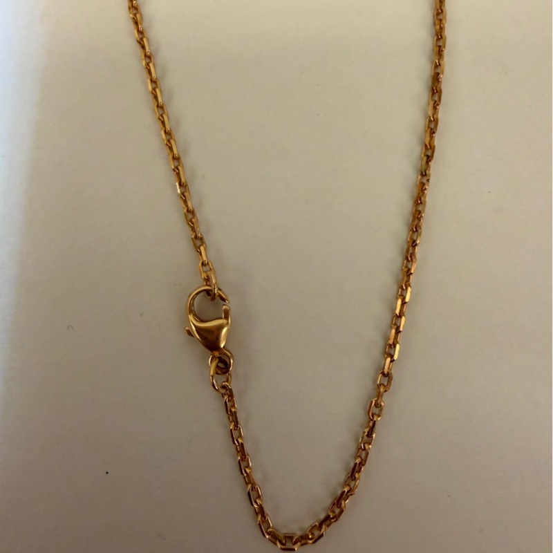 愛馬仕popH mini項鍊 玫瑰金奶茶色-7