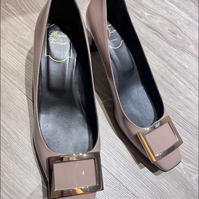 Roger vivier Trompette 45 大象灰中跟鞋-0