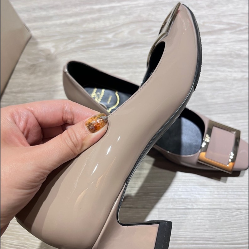 Roger vivier Trompette 45 大象灰中跟鞋-4