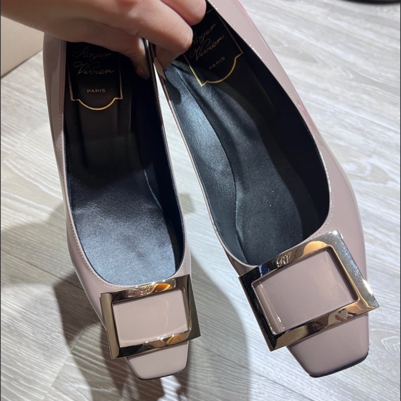 Roger vivier Trompette 45 大象灰中跟鞋-6