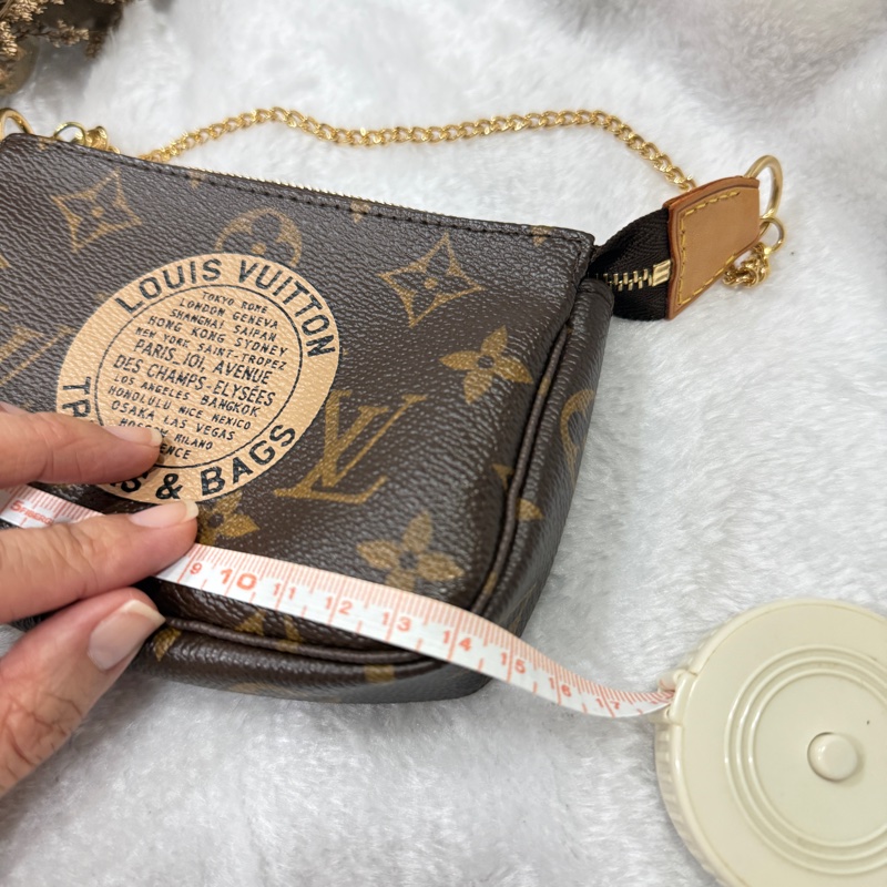 LV經典老花monogram圖騰麻將包 印花 小包-21