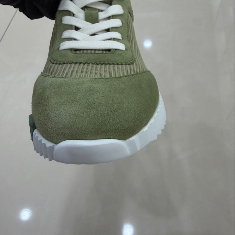 Hermes愛馬仕高科技網眼麂皮山羊皮運動鞋 瓷綠色-17