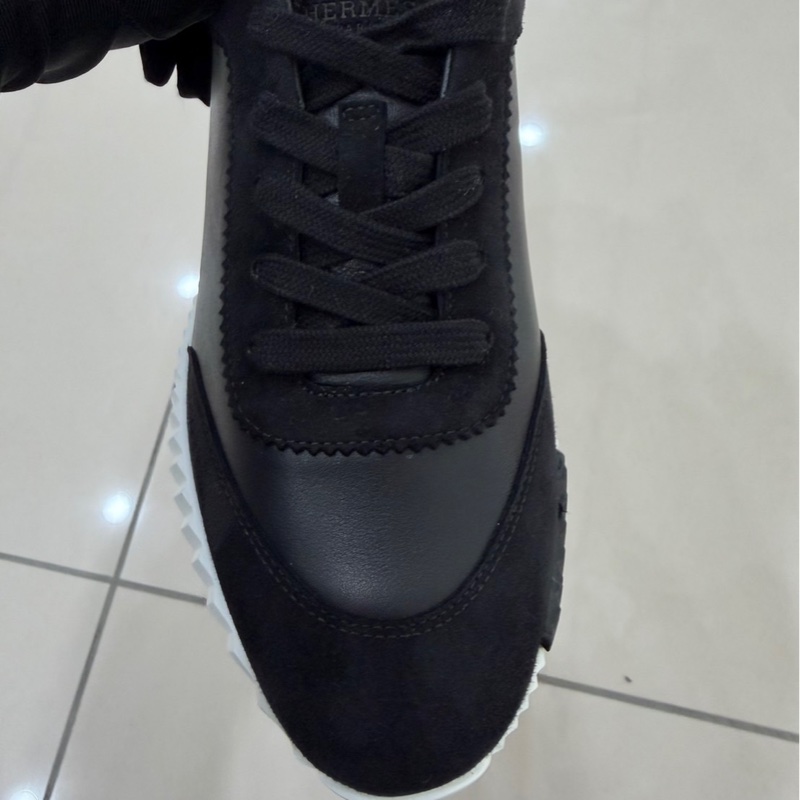 愛馬仕Hermes 新款 Bouncing運動鞋 黑色小牛皮-15