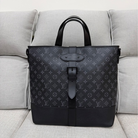 LV M45914黑灰老花公事包 斜背包 手提包👜