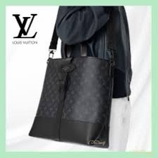 LV M45914黑灰老花公事包 斜背包 手提包👜-1
