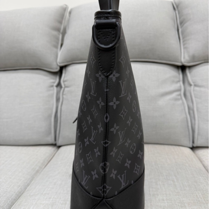 LV M45914黑灰老花公事包 斜背包 手提包👜-10