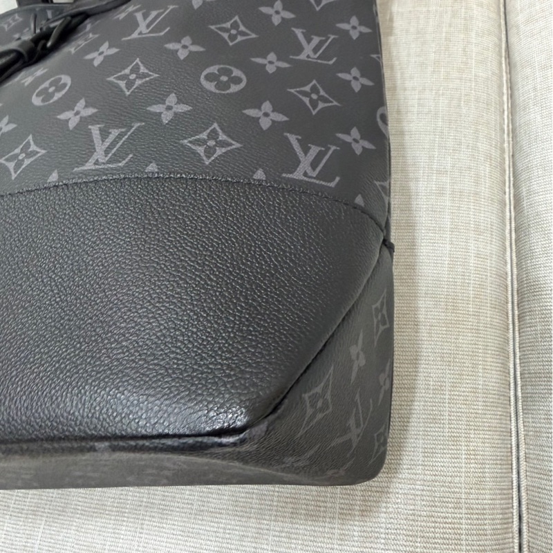 LV M45914黑灰老花公事包 斜背包 手提包👜-11