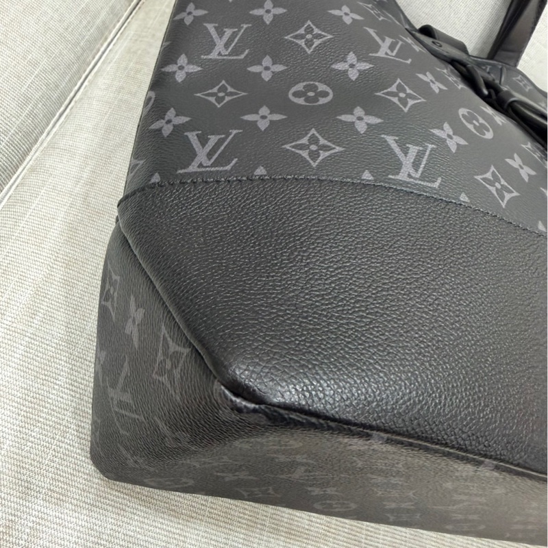 LV M45914黑灰老花公事包 斜背包 手提包👜-12