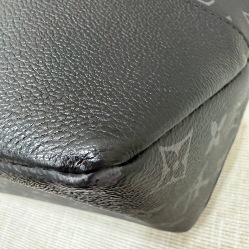 LV M45914黑灰老花公事包 斜背包 手提包👜-13