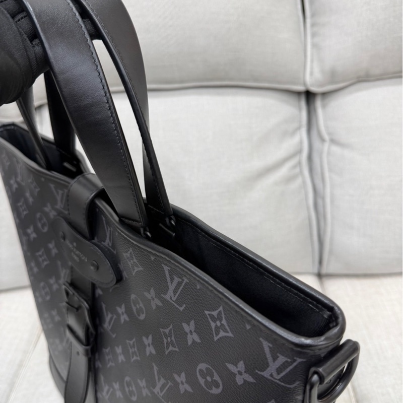 LV M45914黑灰老花公事包 斜背包 手提包👜-18
