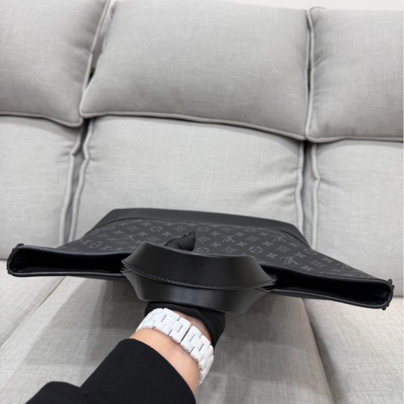 LV M45914黑灰老花公事包 斜背包 手提包👜-20