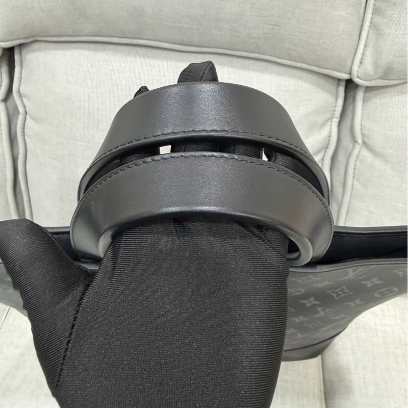 LV M45914黑灰老花公事包 斜背包 手提包👜-21