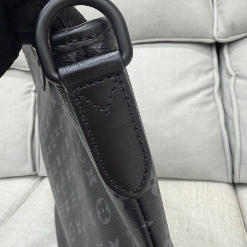 LV M45914黑灰老花公事包 斜背包 手提包👜-24