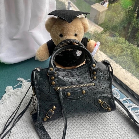 「JL精品代購」9新 Balenciaga 機車包 裸空設計