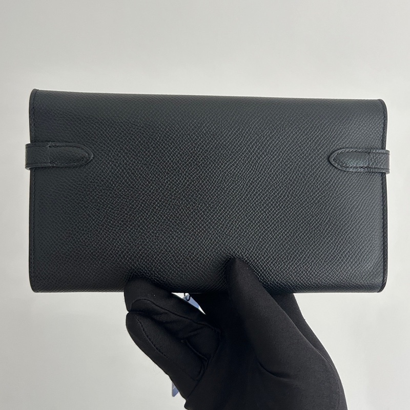 🌈Hermes🧡Kelly Wallet🧡黑色金扣🌟98新🌈Epsom皮🌟Stamp Z🌟有貼膜🌟-7