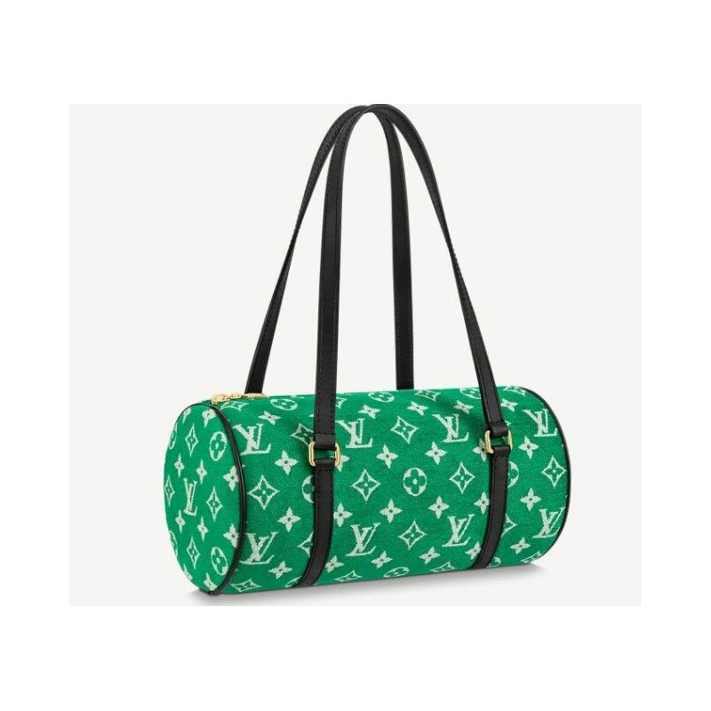 LOUIS VUITTON Papillon 綠色手提單肩包-6