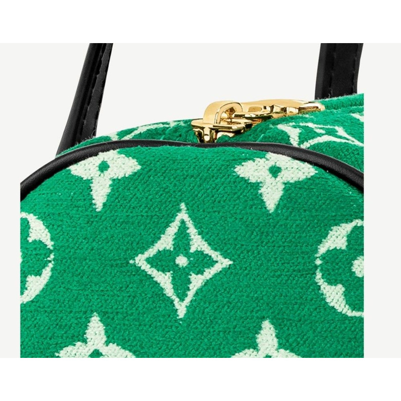 LOUIS VUITTON Papillon 綠色手提單肩包-8