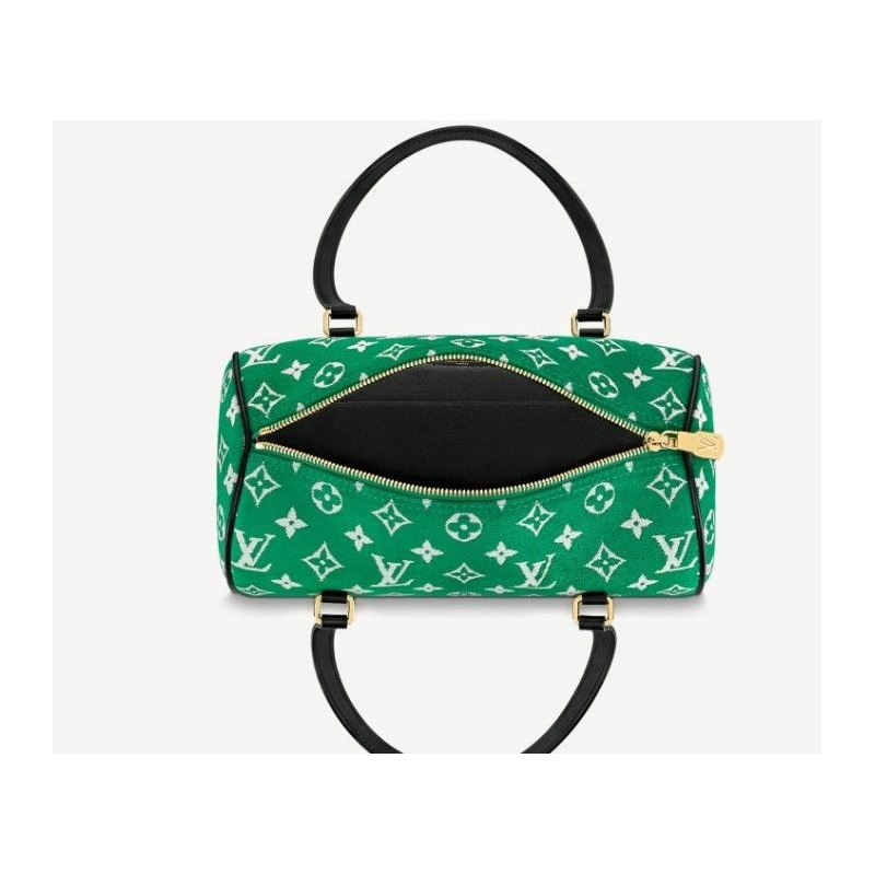 LOUIS VUITTON Papillon 綠色手提單肩包-9
