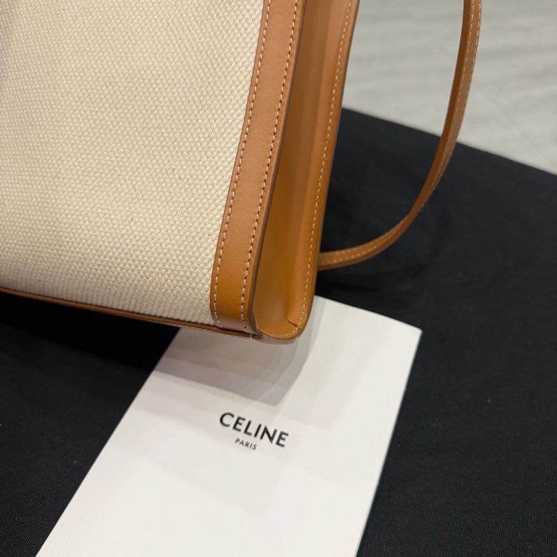 Celine 帆布 mini cabas vertical 迷你托特包 琴譜包 斜背包-11