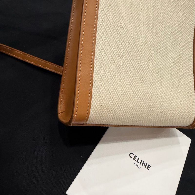 Celine 帆布 mini cabas vertical 迷你托特包 琴譜包 斜背包-12
