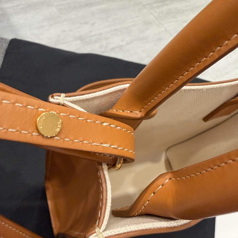 Celine 帆布 mini cabas vertical 迷你托特包 琴譜包 斜背包-16