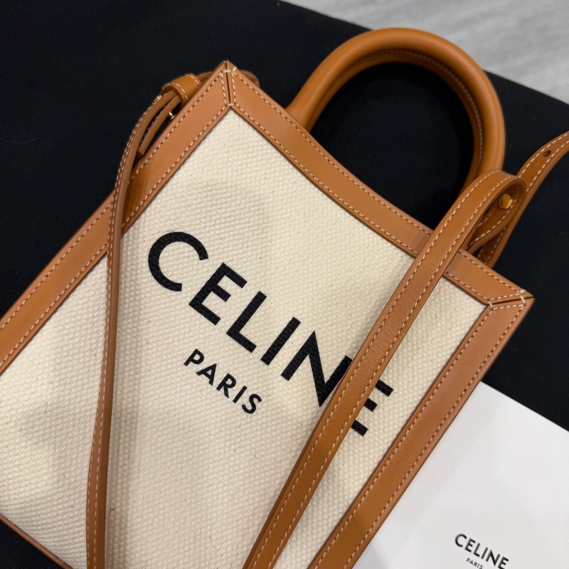 Celine 帆布 mini cabas vertical 迷你托特包 琴譜包 斜背包-19