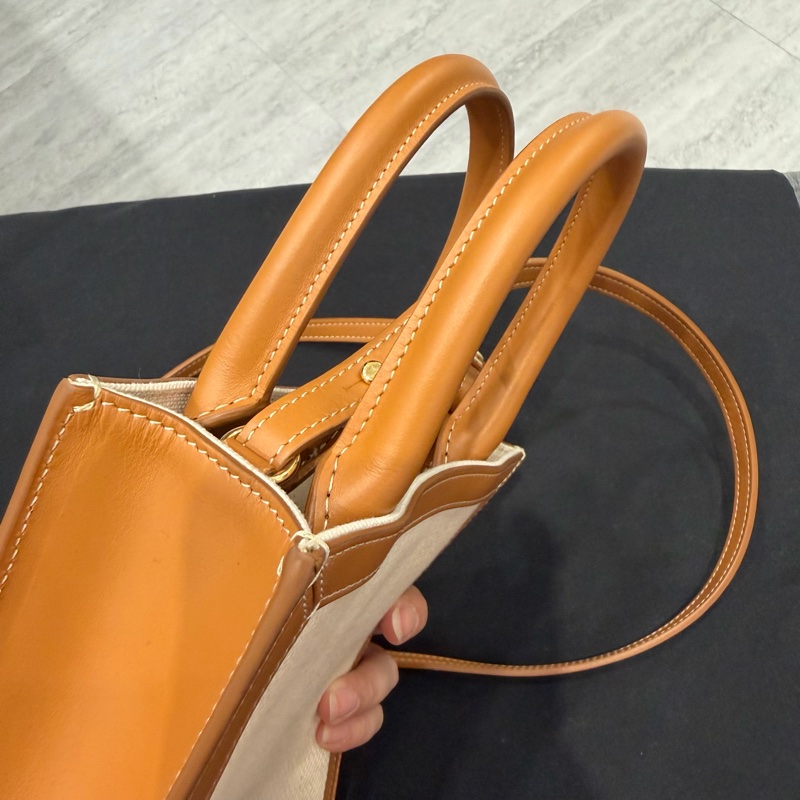 Celine 帆布 mini cabas vertical 迷你托特包 琴譜包 斜背包-31