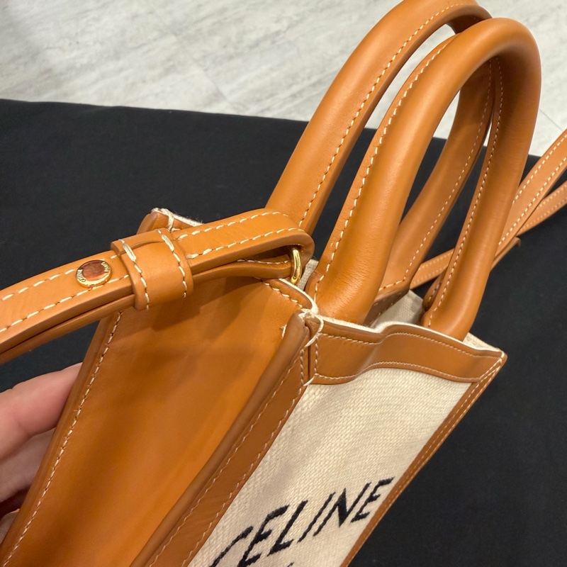 Celine 帆布 mini cabas vertical 迷你托特包 琴譜包 斜背包-32