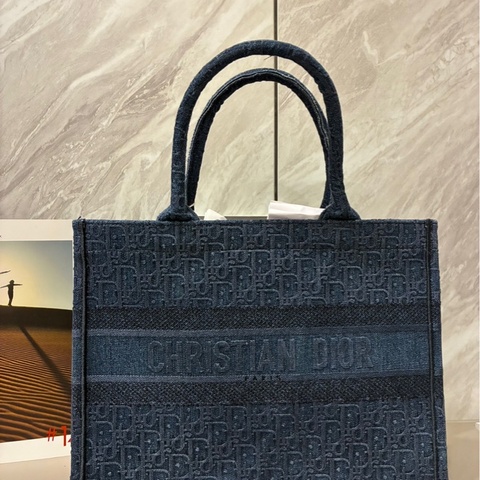 Dior 托特包 老花牛仔刺繡款