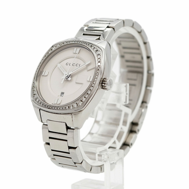 Gucci GG2570 142.5 銀色錶盤小姐腕錶-1