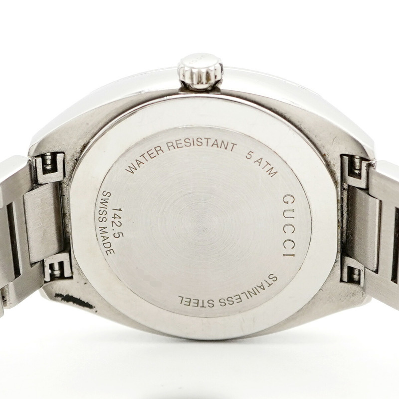 Gucci GG2570 142.5 銀色錶盤小姐腕錶-4