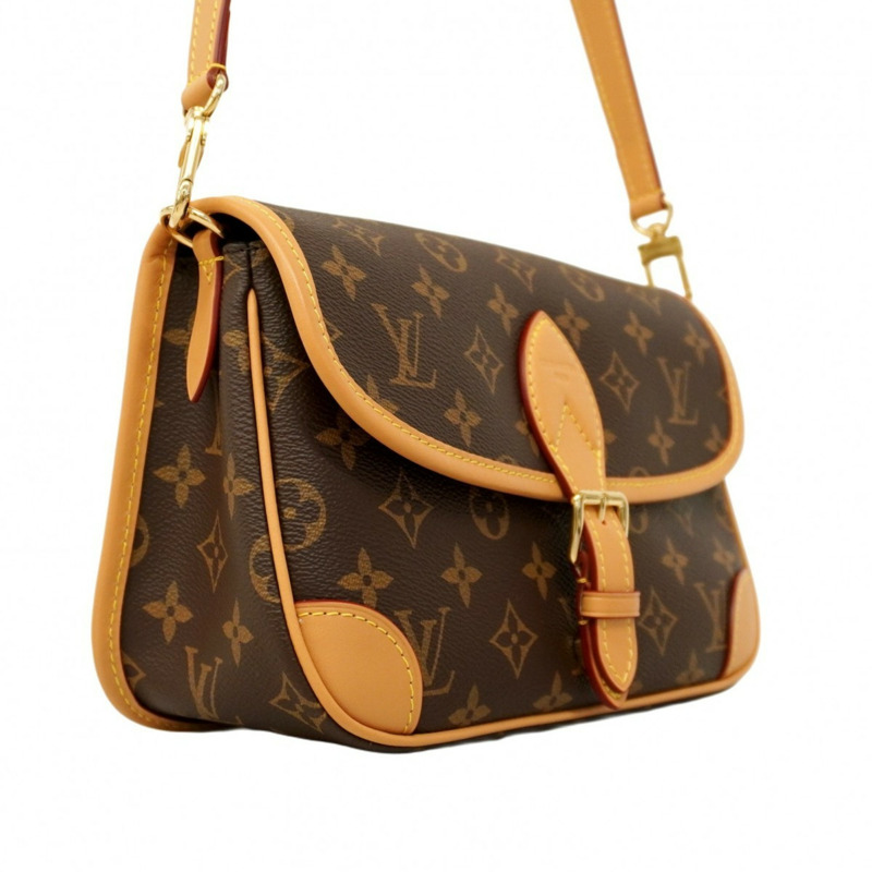 路易威登 Monogram Diane NM PM 手提包 M45985 棕色 Noir 女士兩用包-1