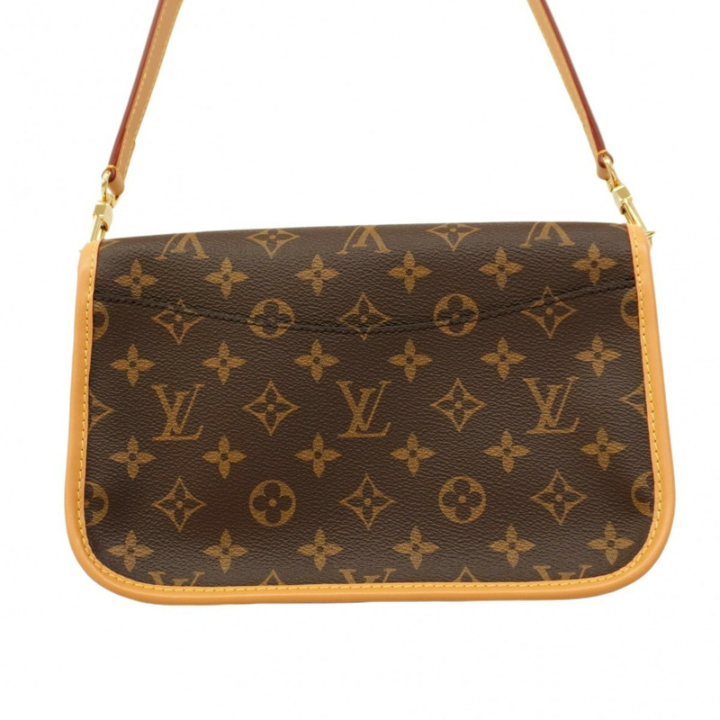 路易威登 Monogram Diane NM PM 手提包 M45985 棕色 Noir 女士兩用包-8