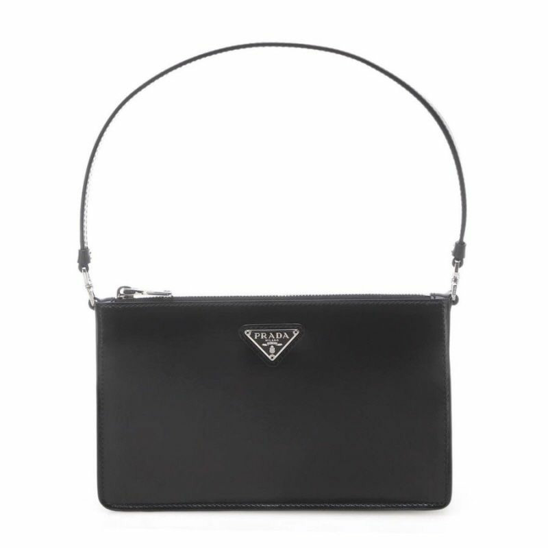 PRADA 磨毛 1BC155 F0002 黑色迷你包-0