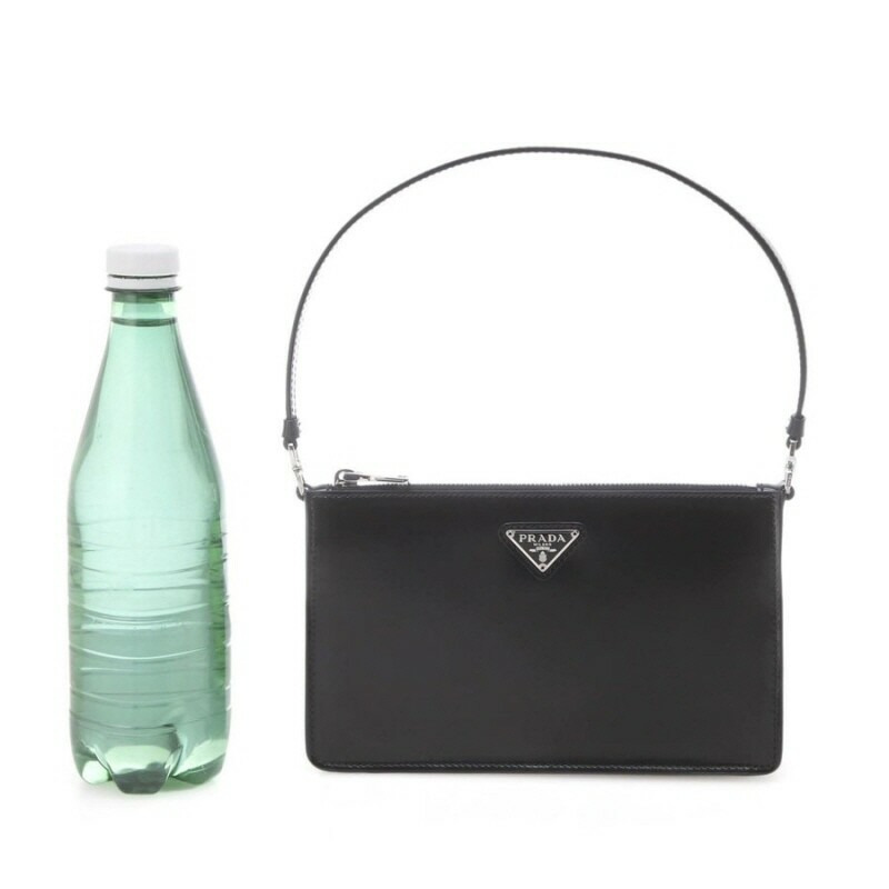 PRADA 磨毛 1BC155 F0002 黑色迷你包-4