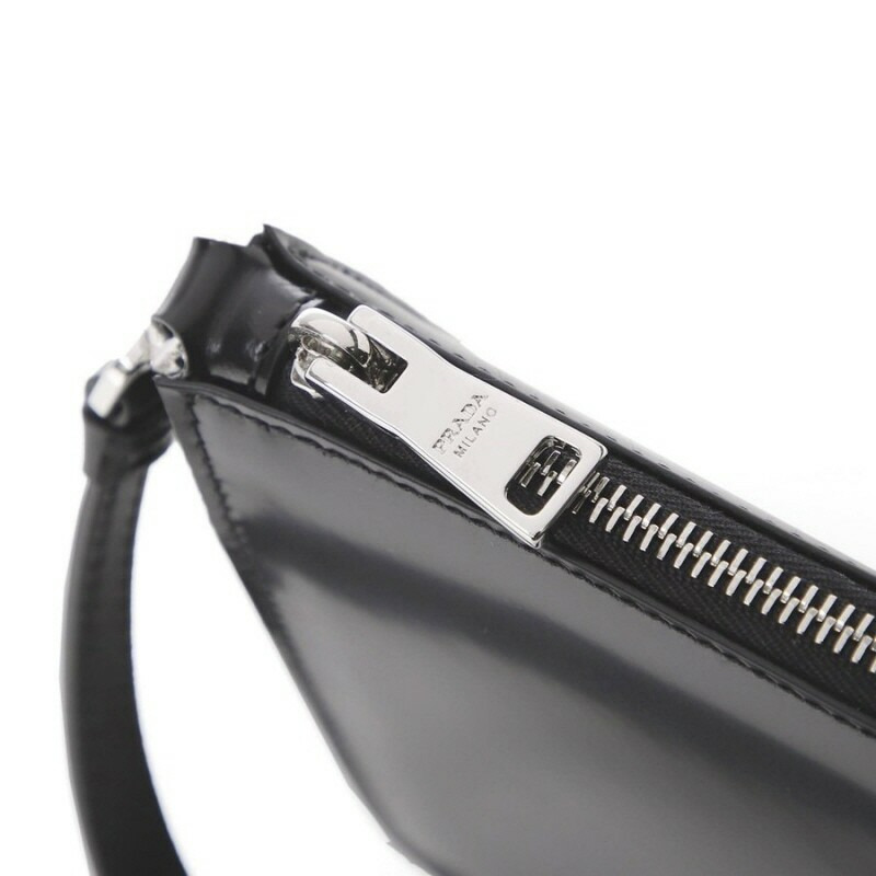 PRADA 磨毛 1BC155 F0002 黑色迷你包-9
