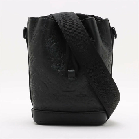 路易威登 RFID Monogram Empreinte Noe 斜背皮革肩背包 M82248 男士