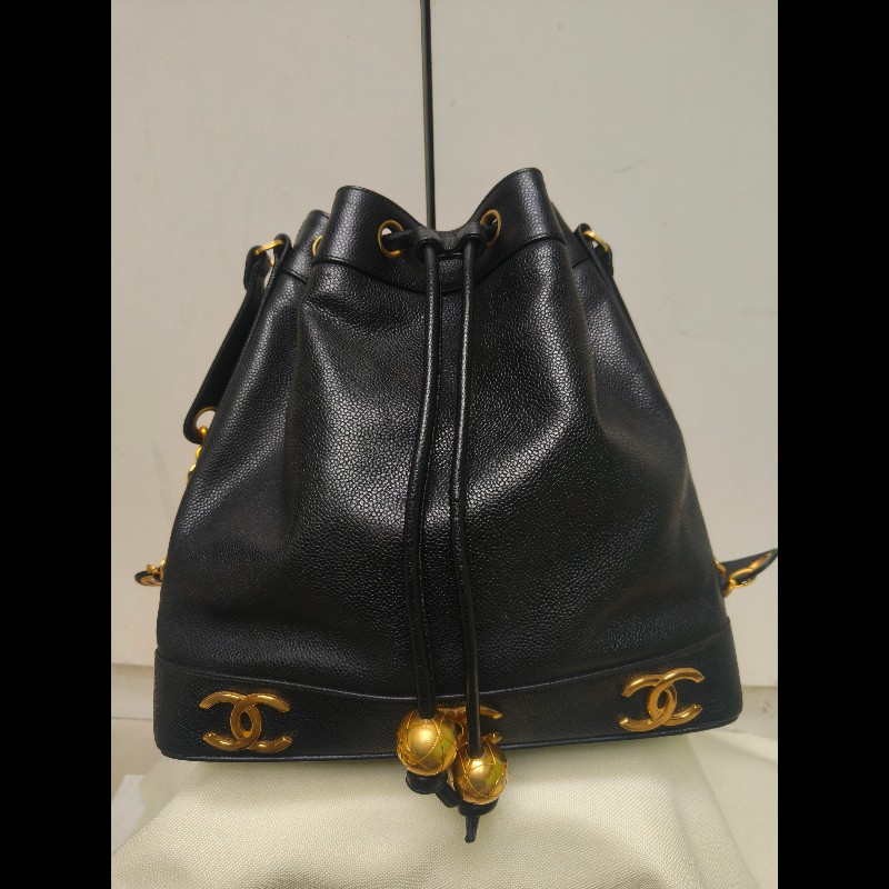 🔥年終狂降🔥【限時降價只到12/31（原68,800）】【8成新】㊣✨CHANEL✨(附防塵袋)香奈兒 老香 小香 雙C 黑金 雷標 牛皮 金球 托特包 肩背包 水桶包/二手包/二手精品🌳二手樹屋🌳-2