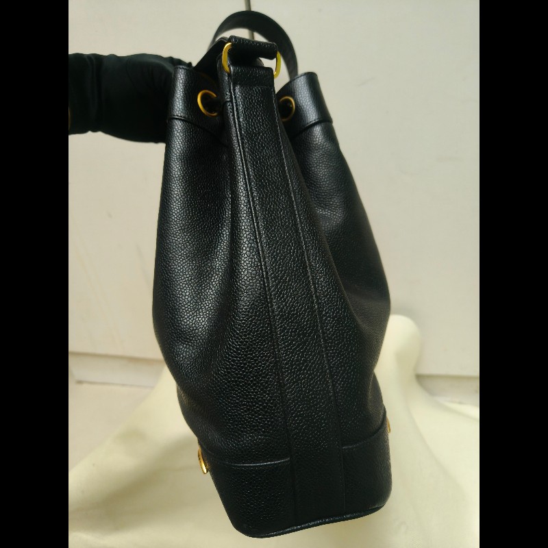 🔥年終狂降🔥【限時降價只到12/31（原68,800）】【8成新】㊣✨CHANEL✨(附防塵袋)香奈兒 老香 小香 雙C 黑金 雷標 牛皮 金球 托特包 肩背包 水桶包/二手包/二手精品🌳二手樹屋🌳-5