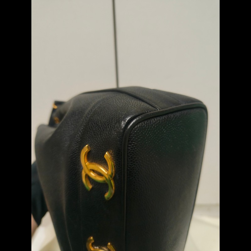 🔥年終狂降🔥【限時降價只到12/31（原68,800）】【8成新】㊣✨CHANEL✨(附防塵袋)香奈兒 老香 小香 雙C 黑金 雷標 牛皮 金球 托特包 肩背包 水桶包/二手包/二手精品🌳二手樹屋🌳-7