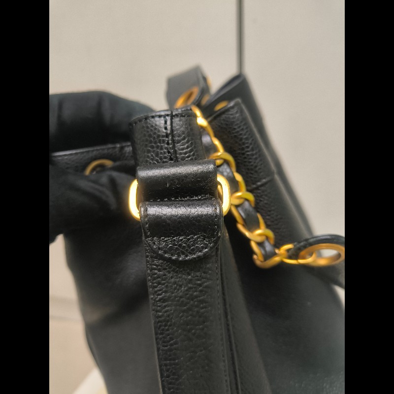 🔥年終狂降🔥【限時降價只到12/31（原68,800）】【8成新】㊣✨CHANEL✨(附防塵袋)香奈兒 老香 小香 雙C 黑金 雷標 牛皮 金球 托特包 肩背包 水桶包/二手包/二手精品🌳二手樹屋🌳-15