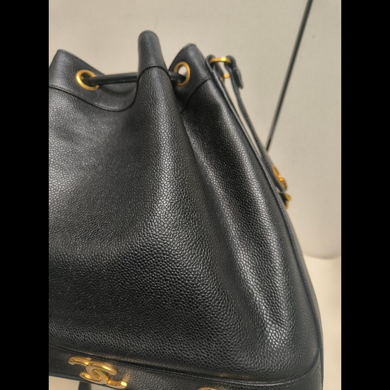 🔥年終狂降🔥【限時降價只到12/31（原68,800）】【8成新】㊣✨CHANEL✨(附防塵袋)香奈兒 老香 小香 雙C 黑金 雷標 牛皮 金球 托特包 肩背包 水桶包/二手包/二手精品🌳二手樹屋🌳-19