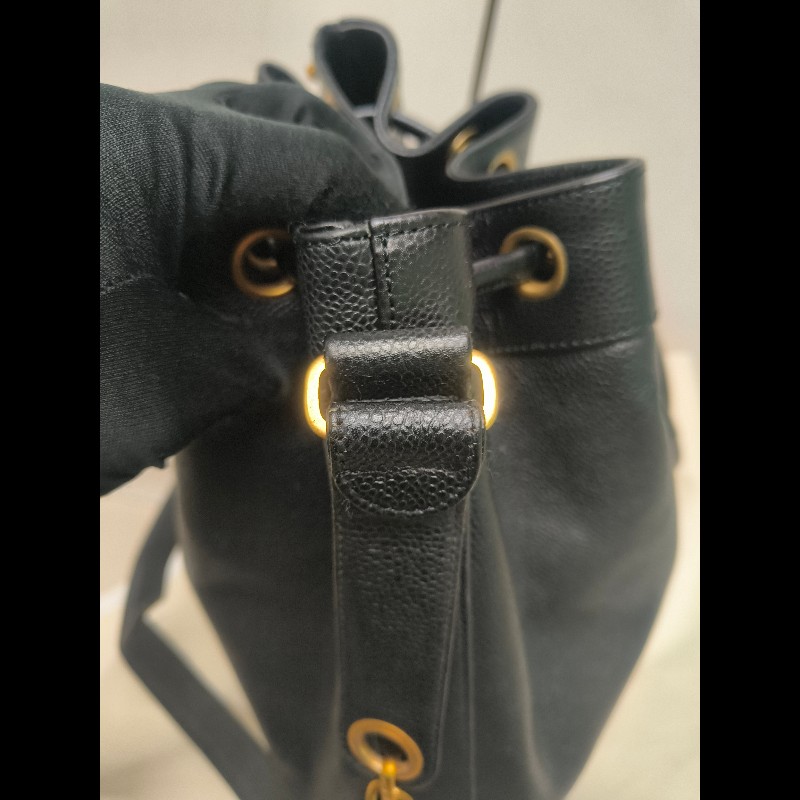 🔥年終狂降🔥【限時降價只到12/31（原68,800）】【8成新】㊣✨CHANEL✨(附防塵袋)香奈兒 老香 小香 雙C 黑金 雷標 牛皮 金球 托特包 肩背包 水桶包/二手包/二手精品🌳二手樹屋🌳-21