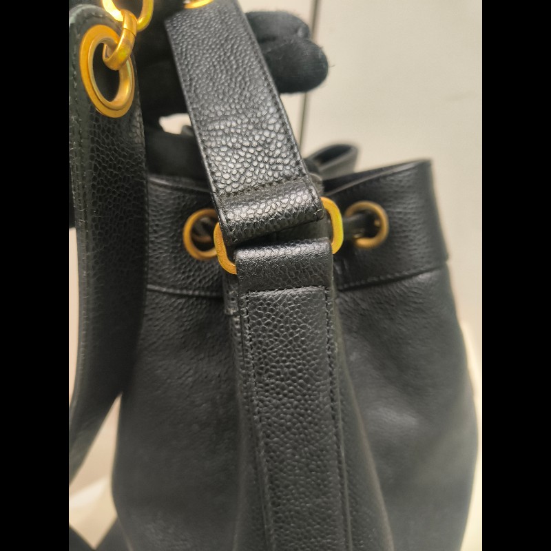 🔥年終狂降🔥【限時降價只到12/31（原68,800）】【8成新】㊣✨CHANEL✨(附防塵袋)香奈兒 老香 小香 雙C 黑金 雷標 牛皮 金球 托特包 肩背包 水桶包/二手包/二手精品🌳二手樹屋🌳-22