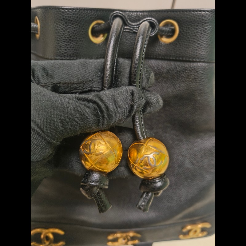 🔥年終狂降🔥【限時降價只到12/31（原68,800）】【8成新】㊣✨CHANEL✨(附防塵袋)香奈兒 老香 小香 雙C 黑金 雷標 牛皮 金球 托特包 肩背包 水桶包/二手包/二手精品🌳二手樹屋🌳-24