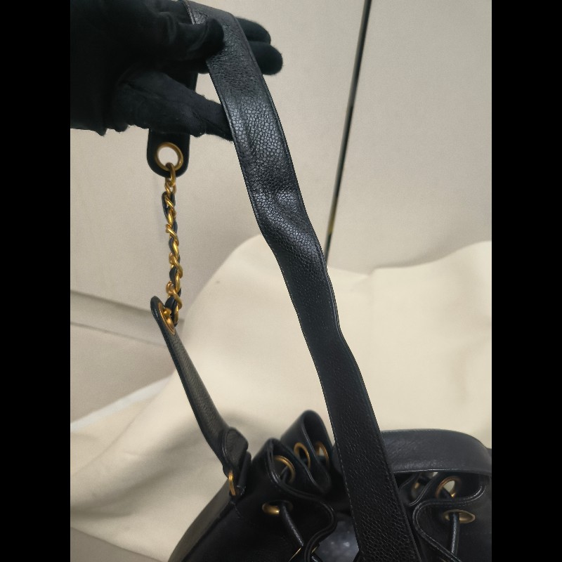 🔥年終狂降🔥【限時降價只到12/31（原68,800）】【8成新】㊣✨CHANEL✨(附防塵袋)香奈兒 老香 小香 雙C 黑金 雷標 牛皮 金球 托特包 肩背包 水桶包/二手包/二手精品🌳二手樹屋🌳-30