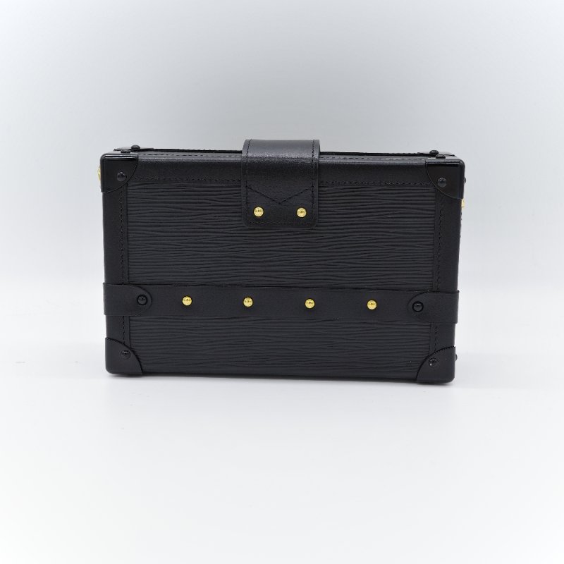 Louis Vuitton 路易威登 Petite Malle 黑色 Epi 牛皮 手拿包 肩背包-2